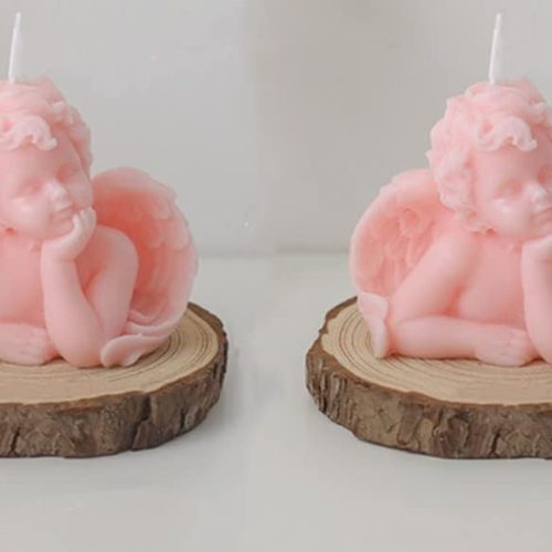 Angel Soy Scented Carved Candle