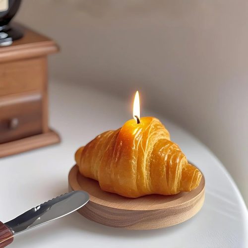Croissant Shaped Soy Wax Candle